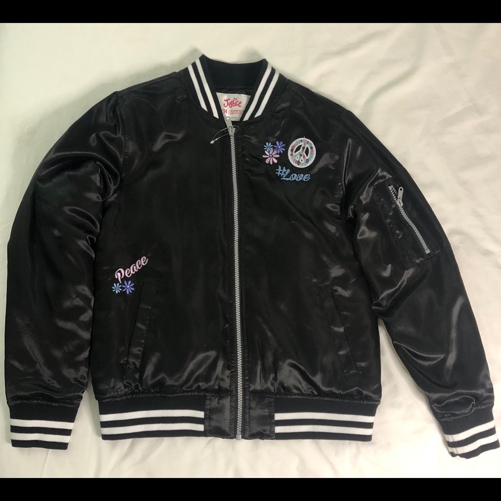 black justice puffer jacket